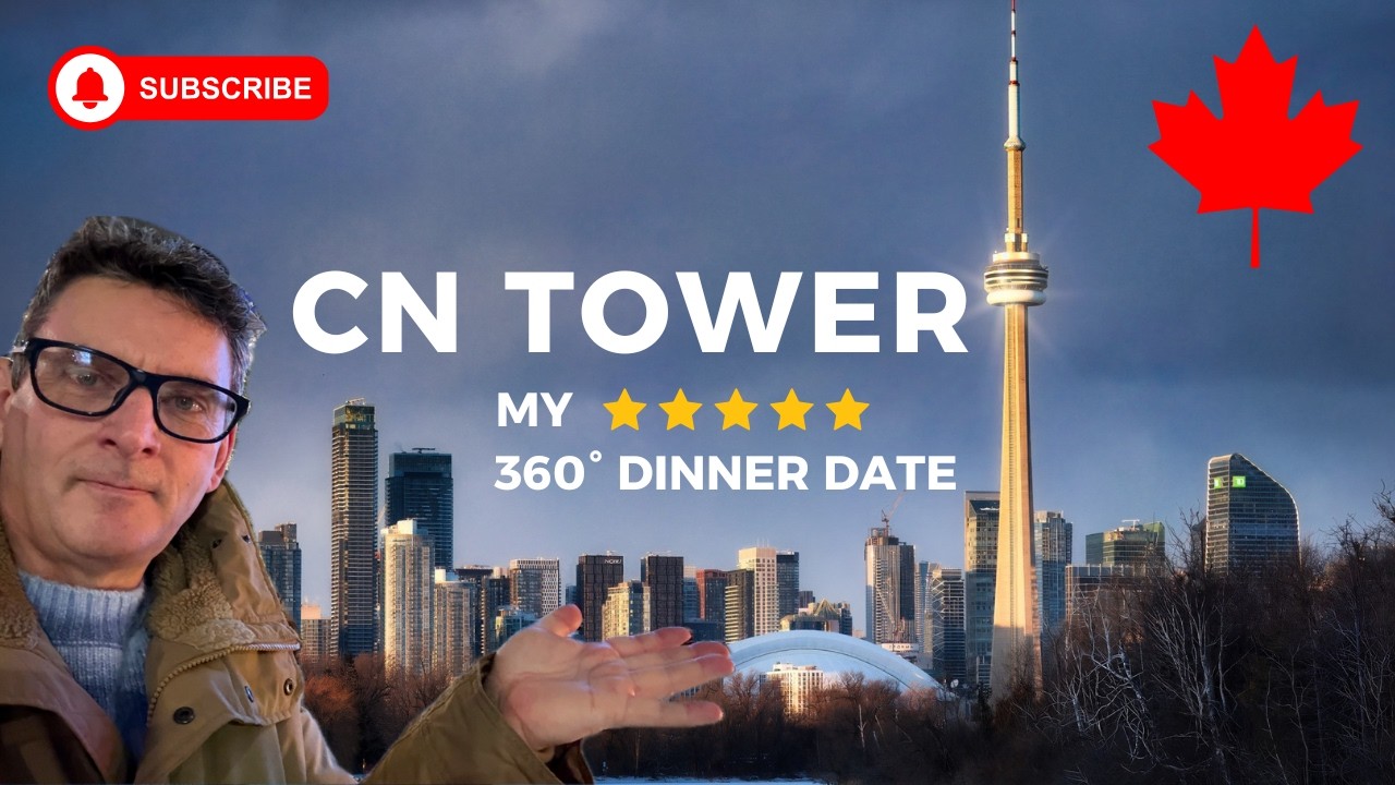 Knockout 360° Dinner in Toronto's CN Tower | Travel Vlog #50