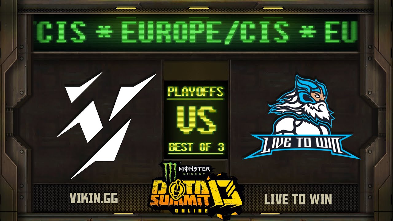 Vikin.gg vs Live to Win Game 3 - Monster Energy Dota Summit 13 EU/CIS: QF - GoDz, Tsunami, Lyrical