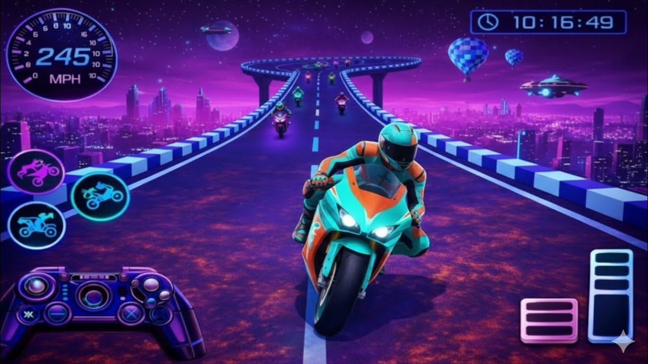 IMPOSSIBLE moto RIDER bike RACING 2024- 3D BIKE driving CHALLENGE 😱 -ANDROID BIKE GAMEPLAY#bike 