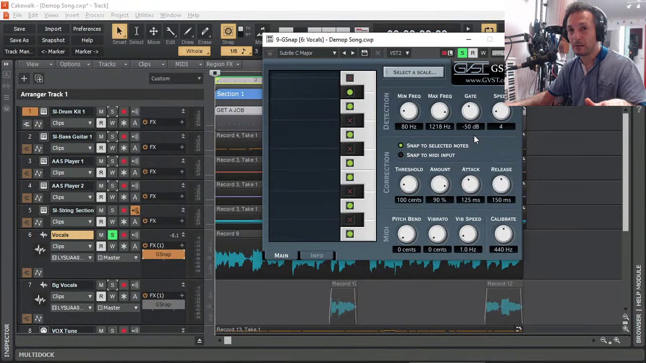 Live stream 18 January 2021 | Examples with GSnap Pitch-Correction VST