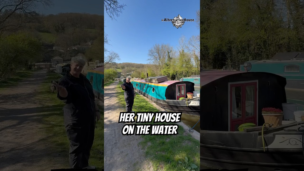 Living on a Widebeam Boat in England | Emily&rsquo;s Full Boat Tour (7 Years Afloat!)