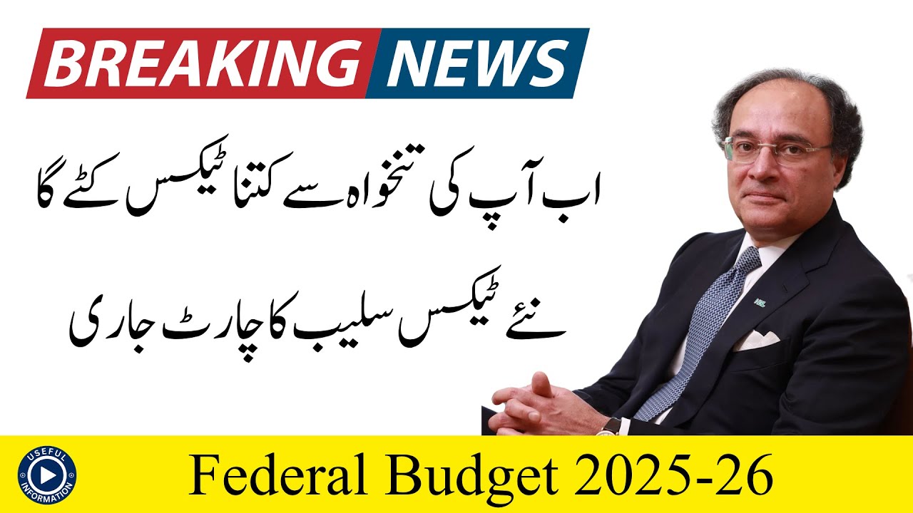 New Income tax rates after Budget 2025 26 | New Income tax slabs FBR