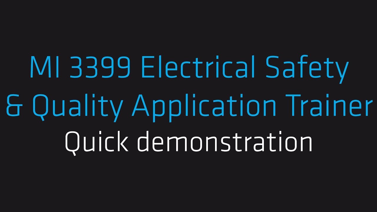 Metrel | MI 3399 Electrical Safety & Quality Application Trainer | How to Use a Metrel Tester