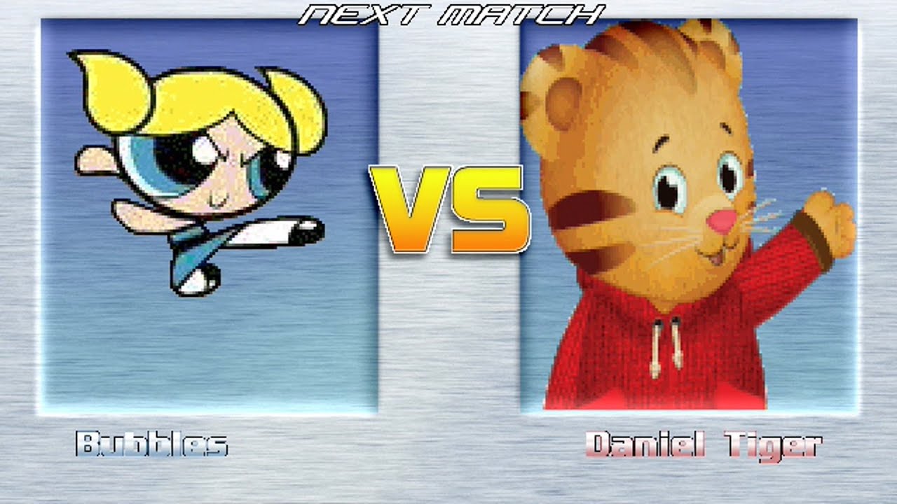 M.U.G.E.N BATTLES | Bubbles vs Daniel Tiger | The Powerpuff Girls vs Daniel Tiger's Neighborhood