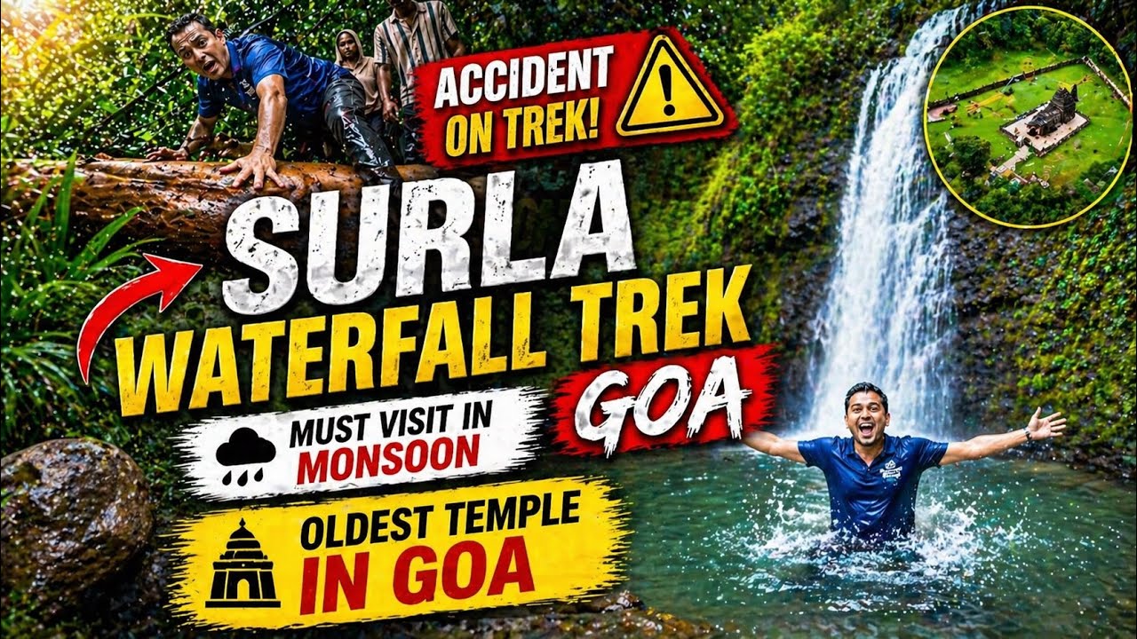 Tambdi Surla Waterfall Trek | Surla Waterfall Trek Most Adventures Trek In Goa | Waterfalls in Goa