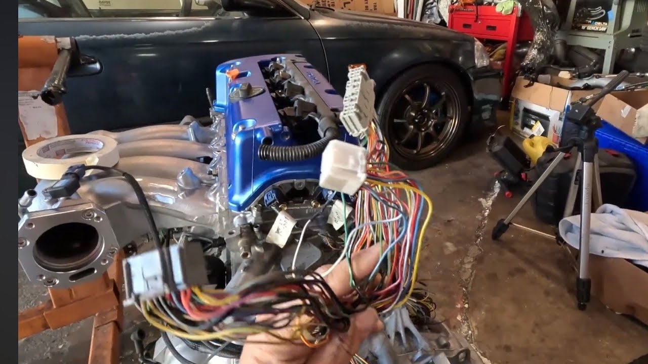 Замена двигателя K24 на Civic; информация о жгуте проводов двигателя Acura RSX с автоматической к...