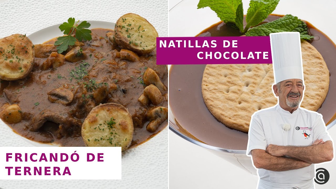 FRICANDÓ de TERNERA y NATILLAS de CHOCOLATE con Arguiñano