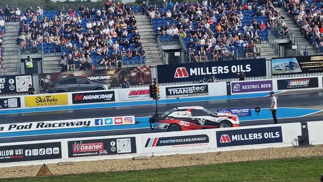 Six second Audi vs twin engine Lupo Santa Pod Euro Finals 2025