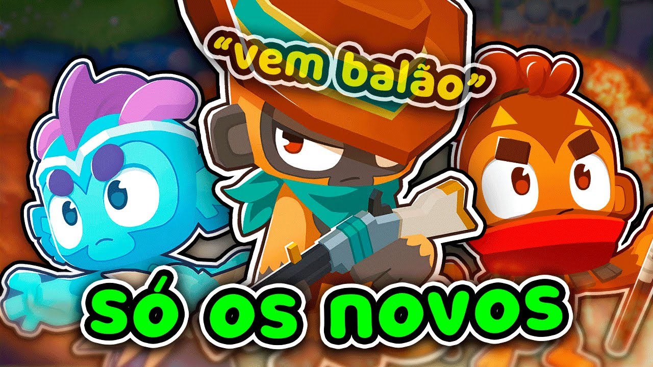 Desafio de jogar só com os macaquinhos novos do bloons td 6 🥶👍