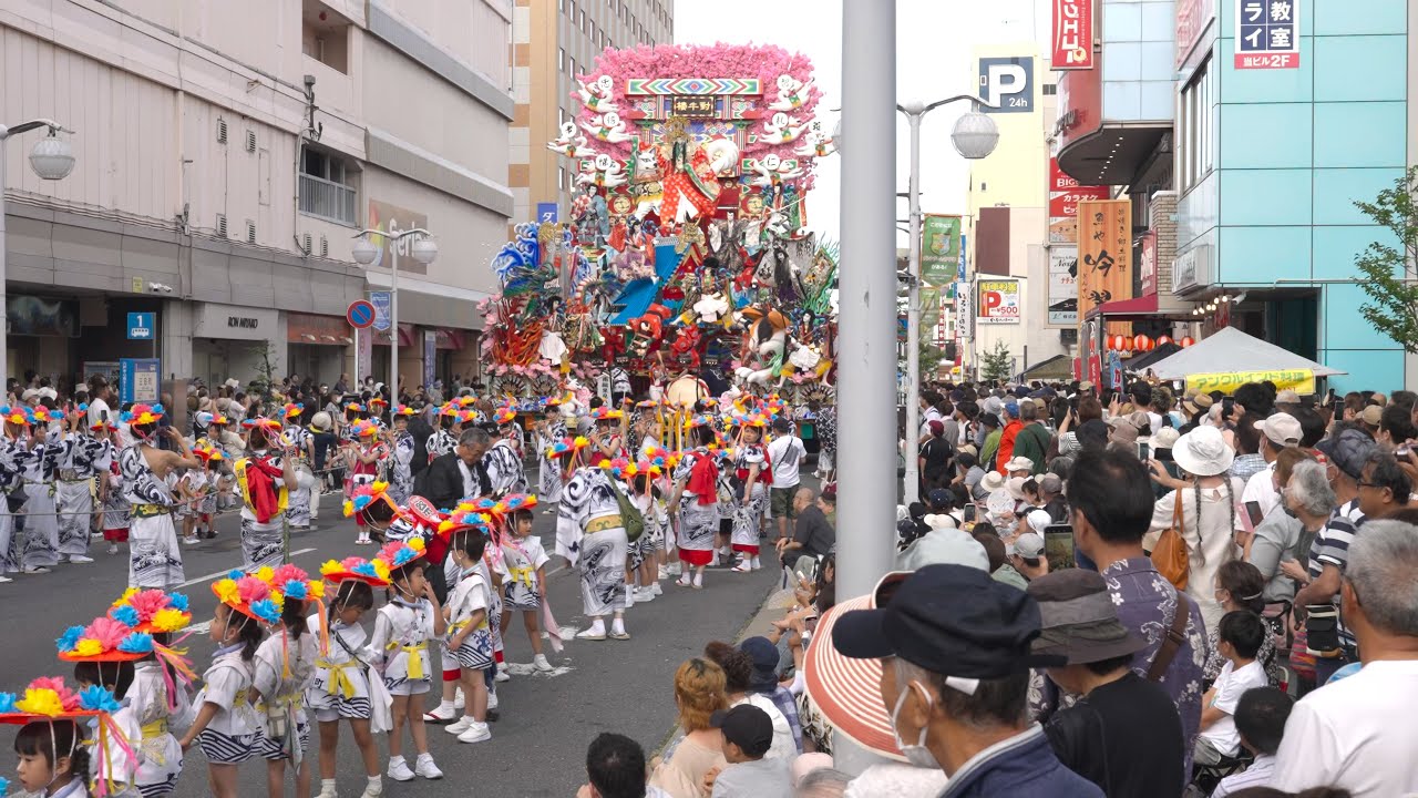 2024年8月1日 八戸三社大祭 お通り 4K HDR