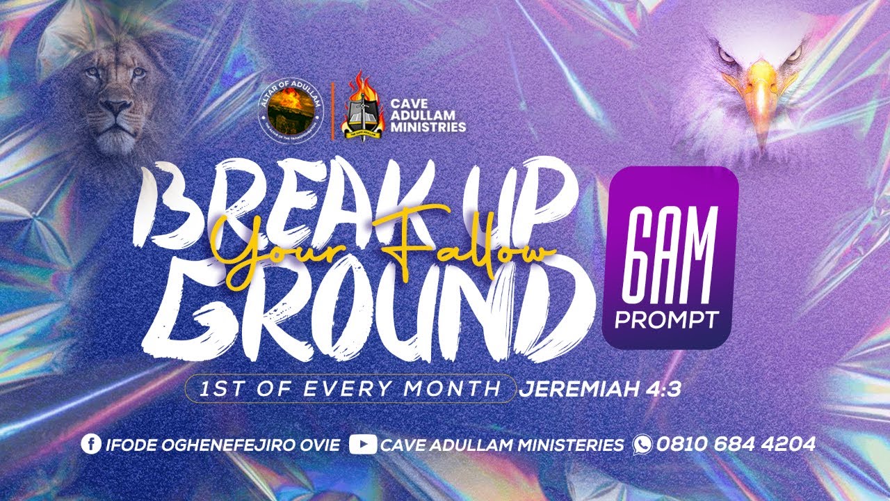 WELCOME TO OUR LIVE STREAM FROM CAVE ADULLAM MINISTRIES