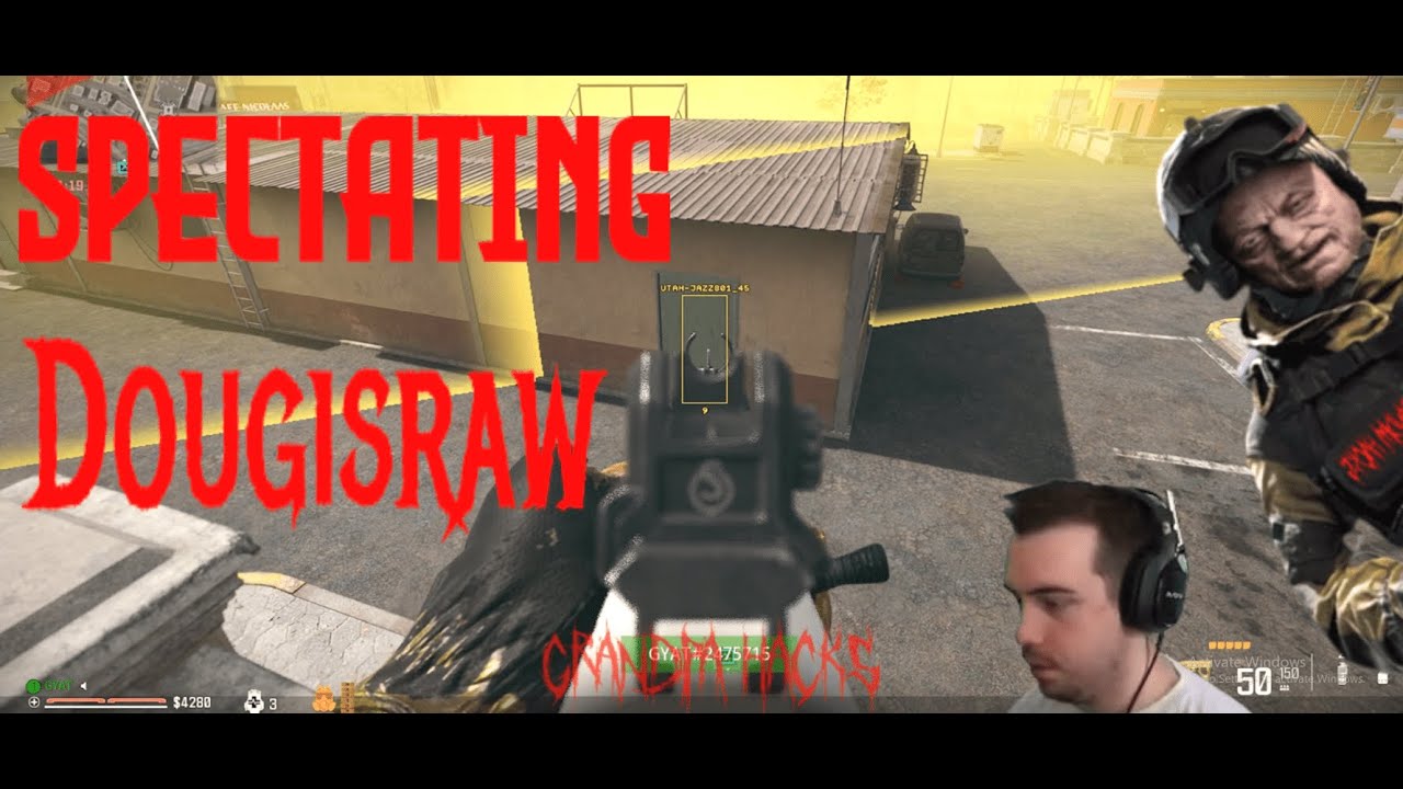 Spectating Dougisraw with WALL HACKS - COD Warzone 3