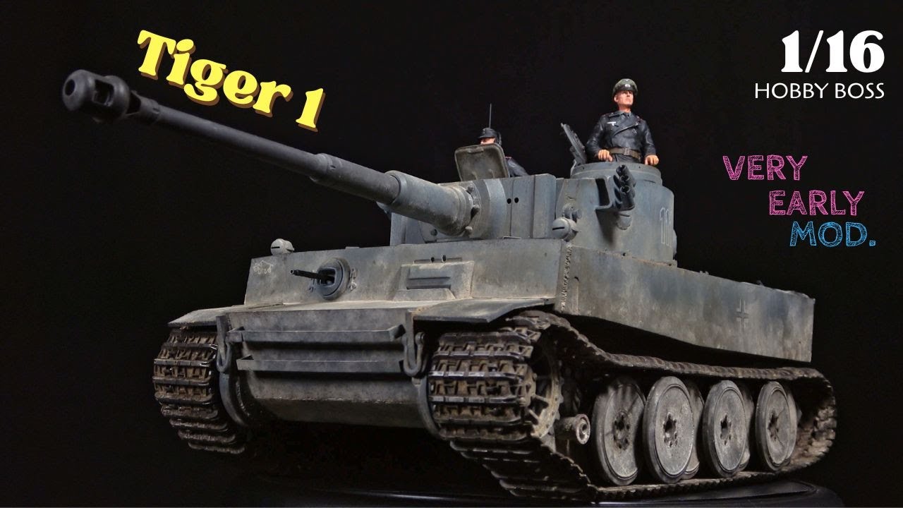 #63 [1/16 Hobby Boss Tiger 1] Part2 完成編！！　初期型から極初期型へ改造　プラモデル　製作動画