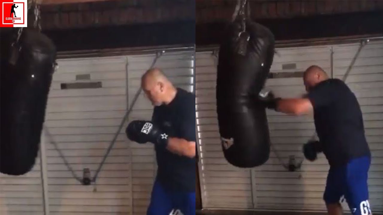 TAKE NOTICE MICKY THEO!  BIG JOHN FURY IN TRAINING CAMP SMASHING THE HEAVY BAG