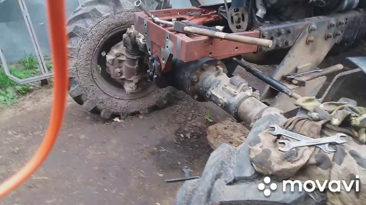 МТЗ 82, замена полурамы простым способом дома.