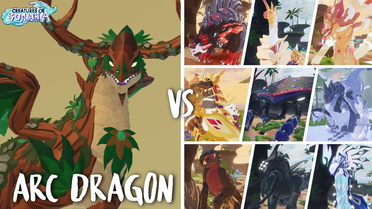 How Strong Is THE ARC DRAGON Of Life In Creatures Of Sonaria