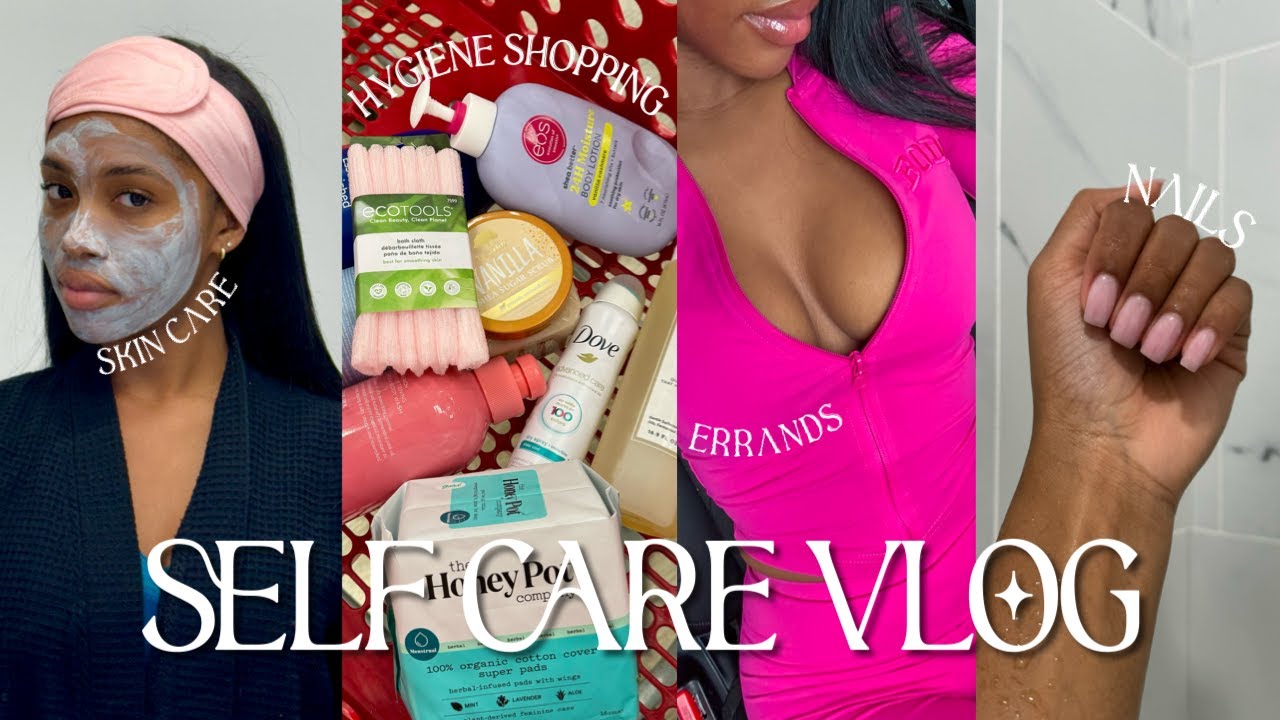 SELF CARE WEEKEND VLOG| Nail app, Skin care, Hygiene Product Shopping