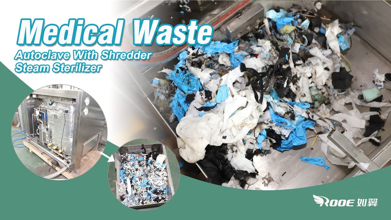 Integrated Autoclave with Shredder | Biomedical Waste Disposal Shredder with Autoclave