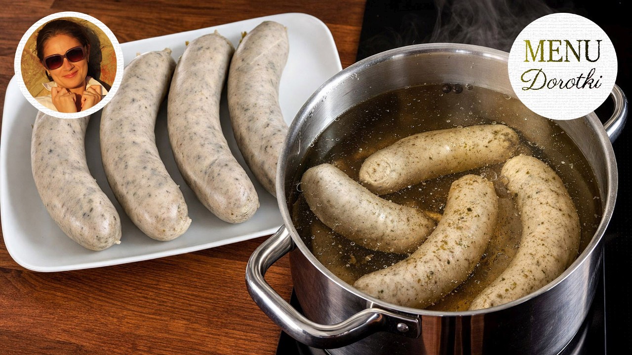 Jak prawidłowo parzyć białą surową kiełbasę? Ile czasu i wody na ile kiełbasy? Przepis MENU Dorotki.