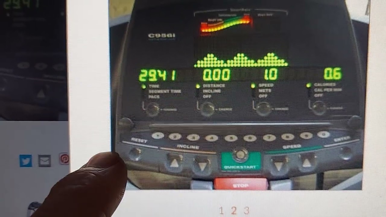 Precor c956i Treadmill Club Settings