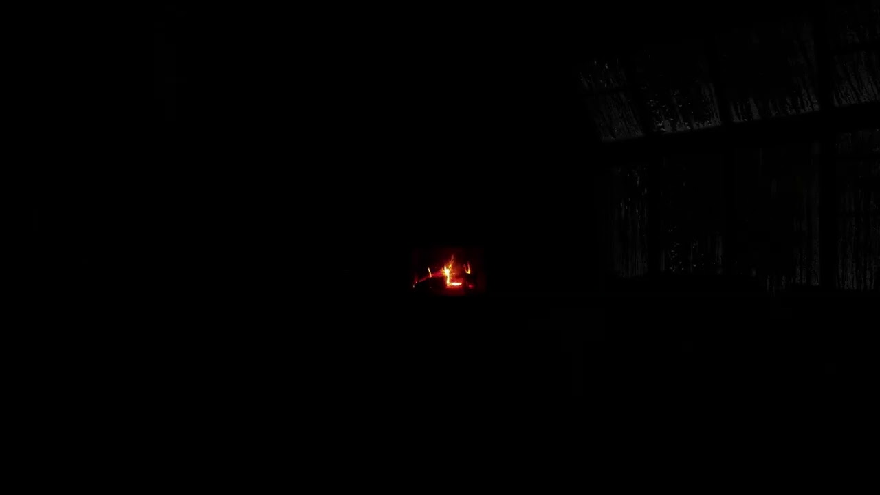 Rainy Night Window Sounds 🔥🌧️ Soft Rain on Glass with Warm Fire for Peaceful Rest