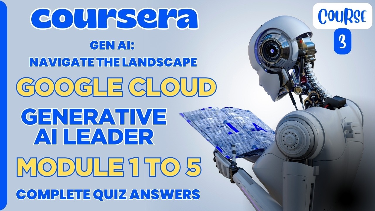 Gen AI: Ориентируйтесь в мире | Google Cloud | Coursera | Модули 1&ndash;5 | Ответы на полный тест