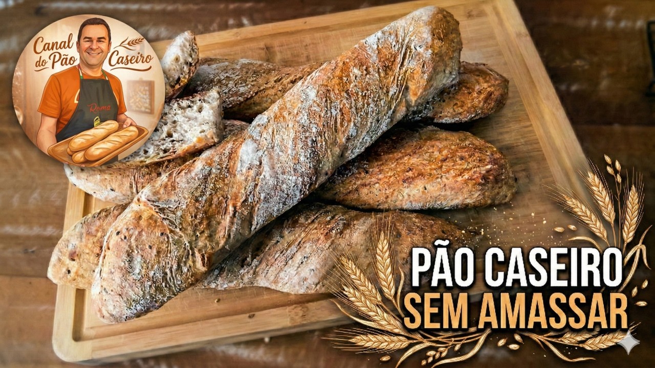 Pão Caseiro Fácil Sem Amassar Integral