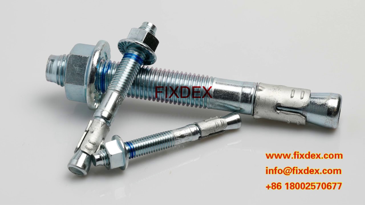 wedge anchor bolt zinc plated FIXDEX manufacturers  carbon steel wedge anchor fastener