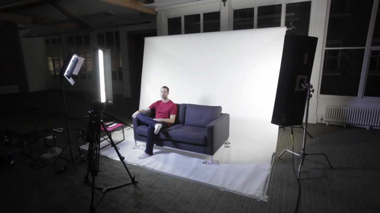 Visual Collective setting up a corporate interview.