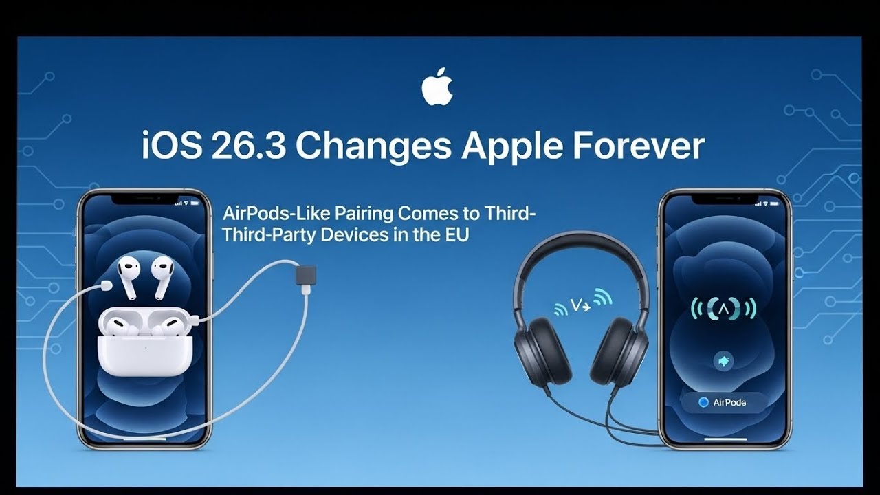 iOS 26.3 Changes Apple Forever &ndash; AirPods-Like Pairing Comes to Third-Party Devices in the EU
