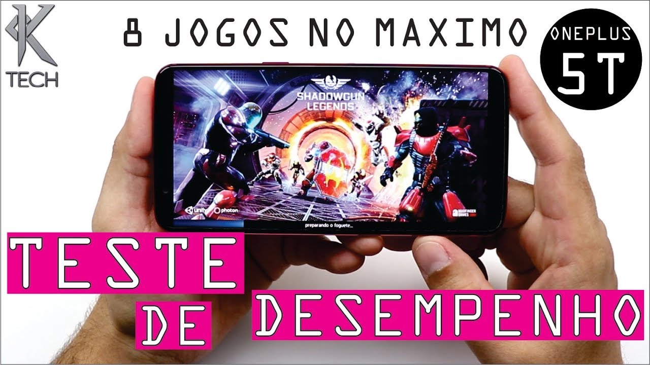 TESTE DE DESEMPENHO COM JOGOS ONEPLUS 5T