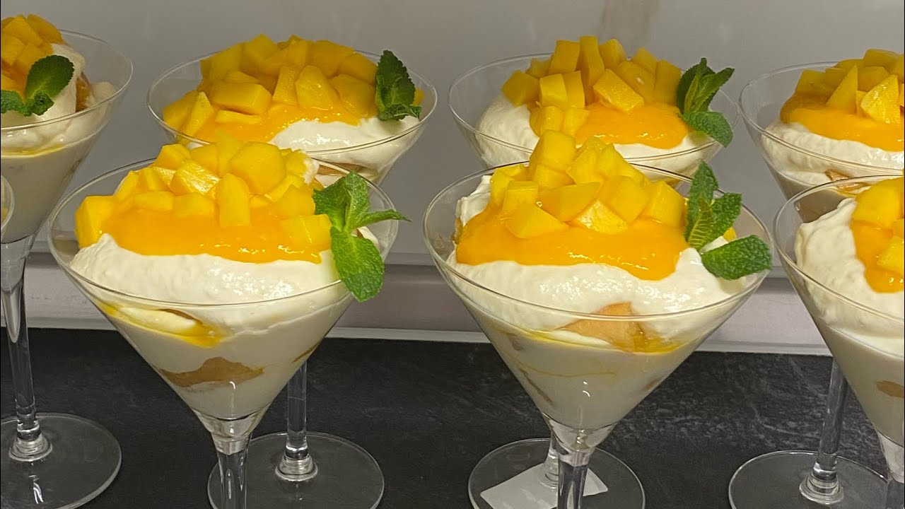حلى المنغا Mango Dessert #اكسبلور #حلويات #manga #dessert #حلي_سريع