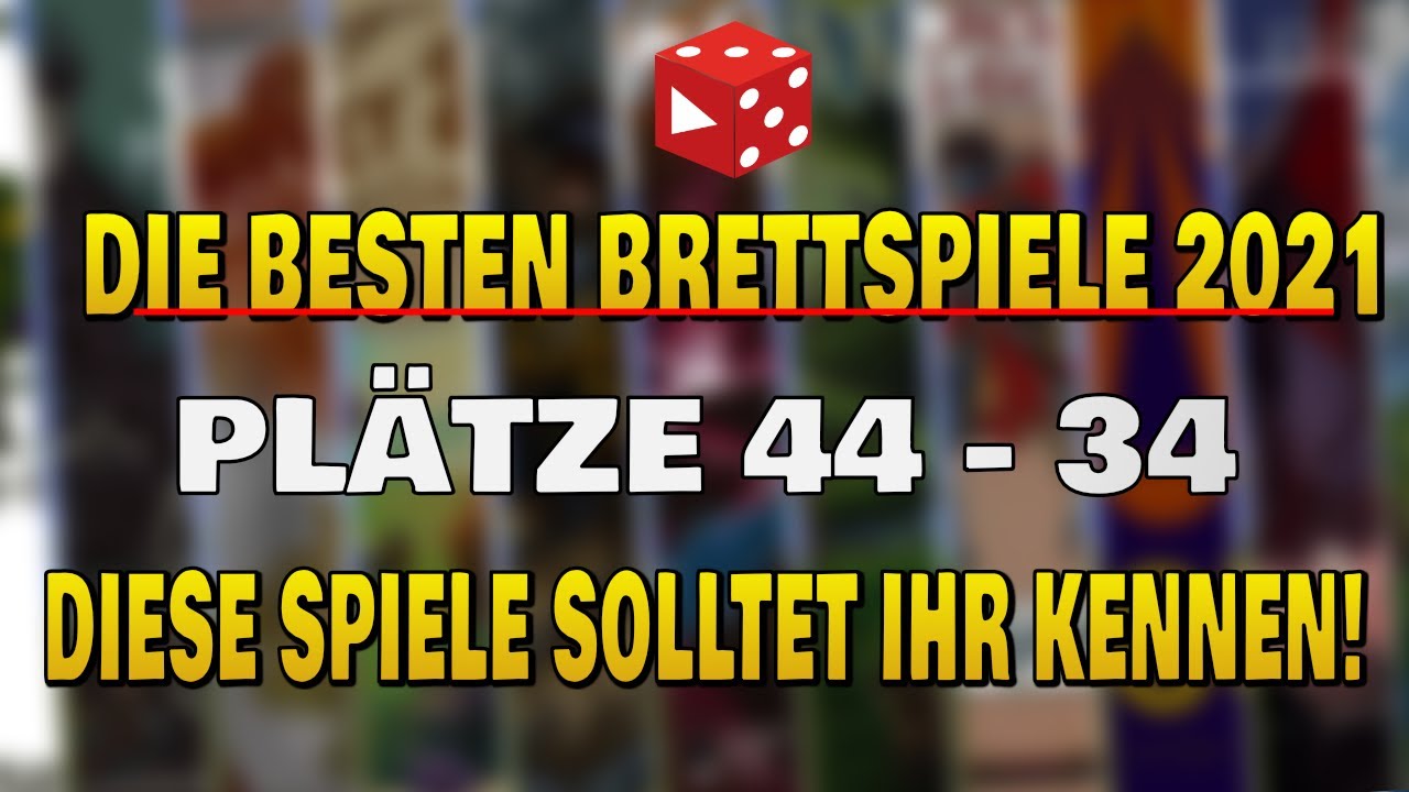 Die besten Brettspiele 2021 - Meine Highlights & Top Spiele des aktuellen Jahres - Pl&auml;tze 44 - 34