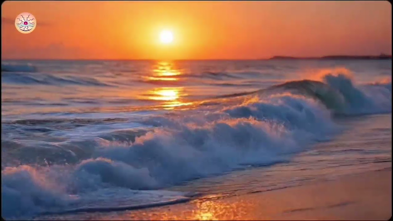2 HOURS Sunset Waves in Motion | Calm Ambient Background Music for Focus, Relaxation & Peace