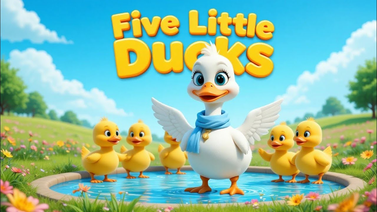 Five Little Duck | Nursery Rhymes 