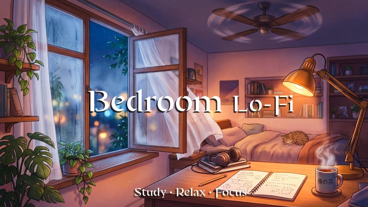 Open Window Breeze 🍃 Cozy Late-Night Lo-Fi Study Music