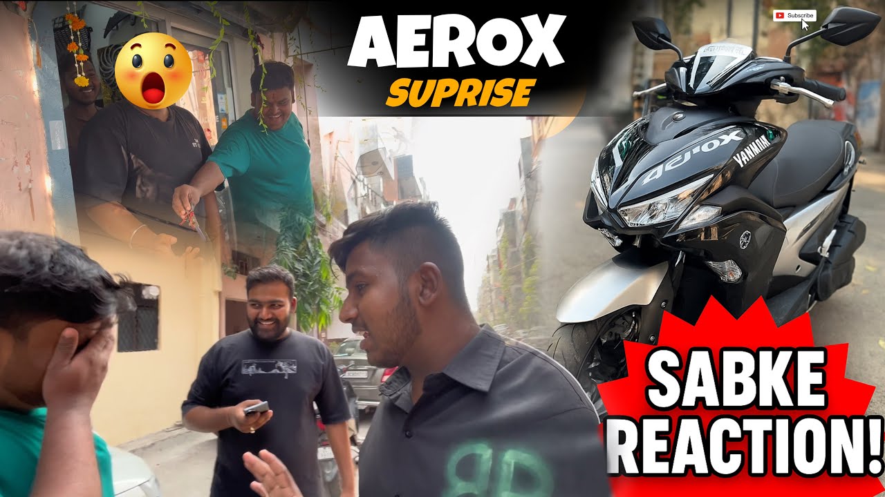 🤯 “Achanak Nayi AEROX 155 Le Aaya Ghar 🏍️ | Sabke Reaction Ek Number!  DREAM SCOOTY 💥|AEROX 155 Vlog