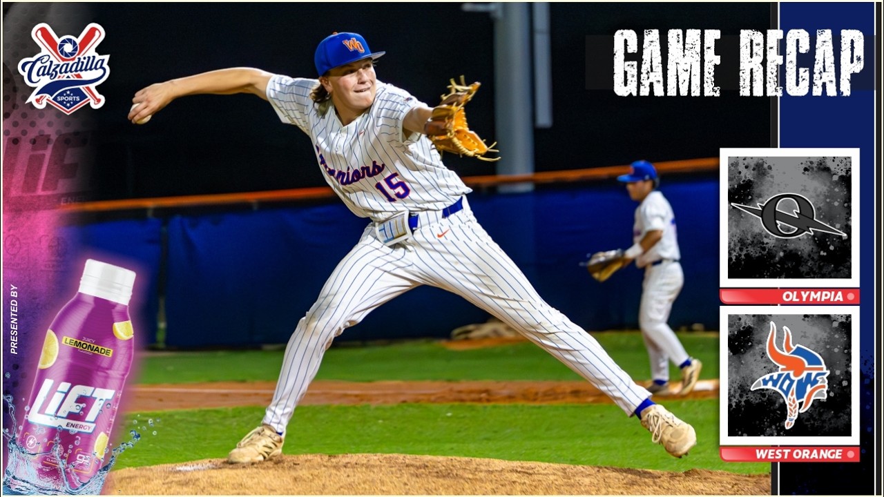 West Orange Crushes Olympia 7-1 in HIGH SCHOOL BASEBALL Thriller