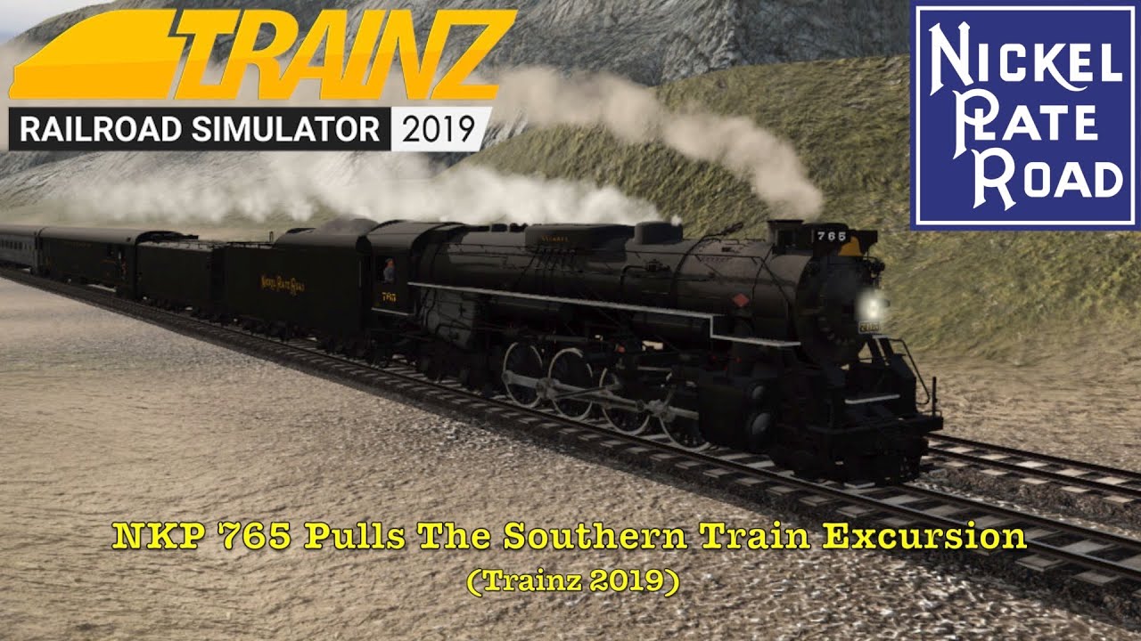 NKP 765 Pulls The Southern Train Excursion (Trainz 2019)