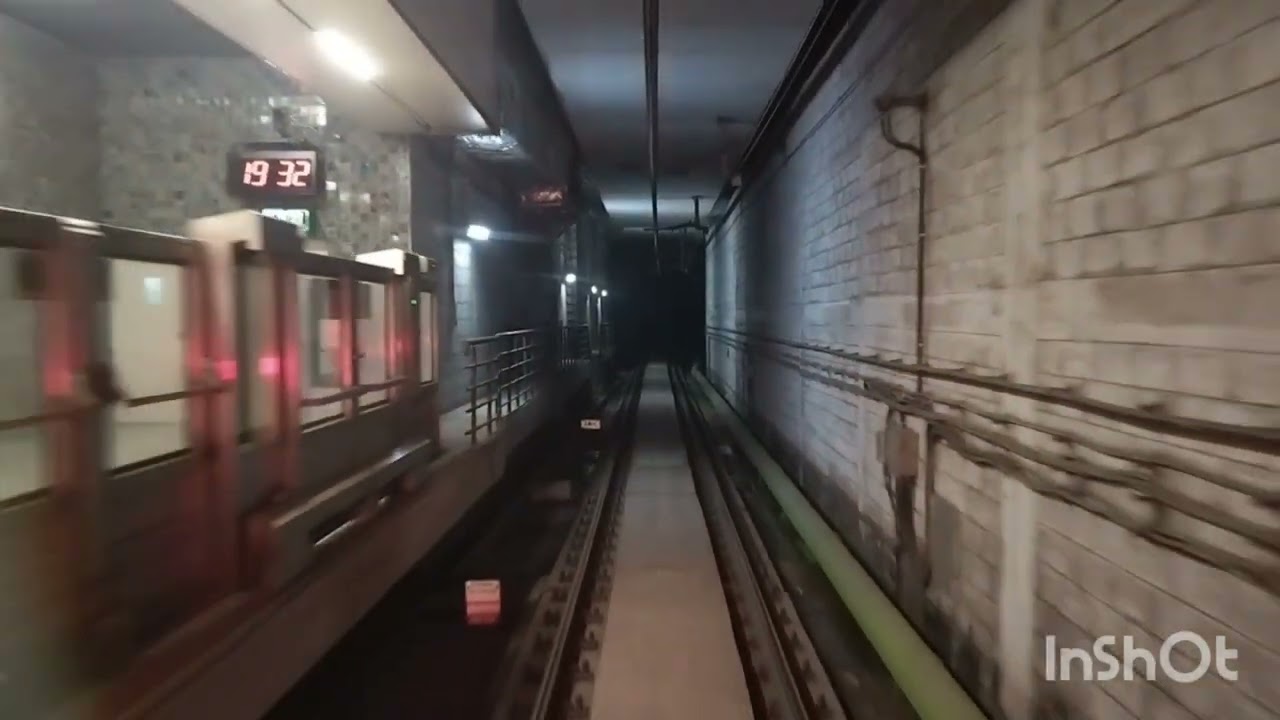 Delhi Metro Magenta line Night journey from Hauz khas to Botanical Garden