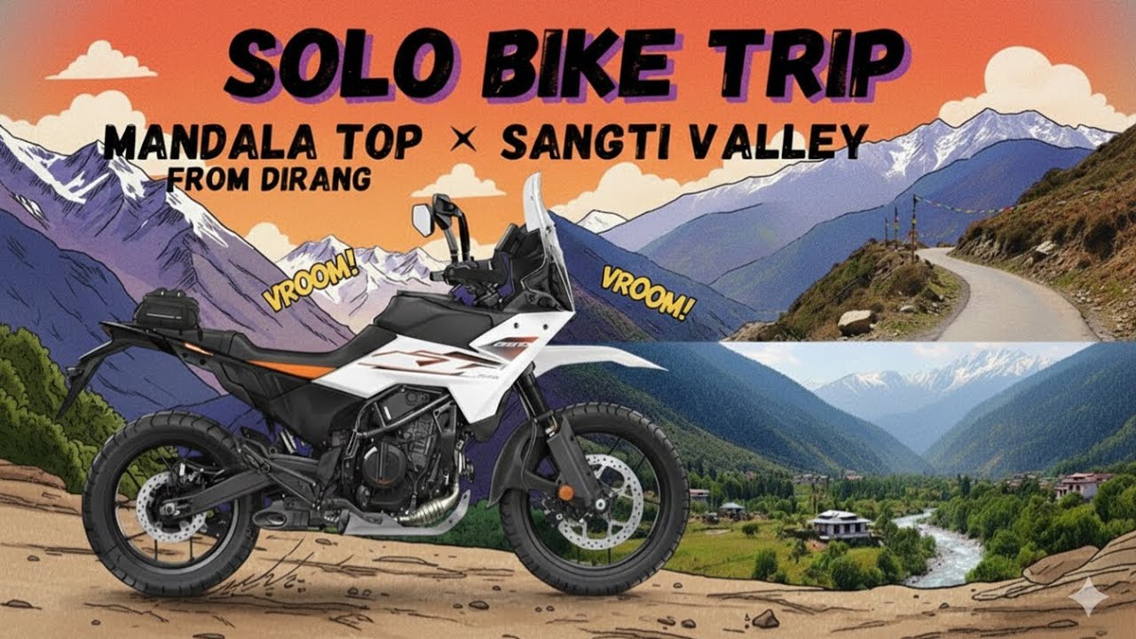 Solo into the Clouds: Riding to Mandala Top & Sangti Valley I The Ultimate Dirang Vlog 2025