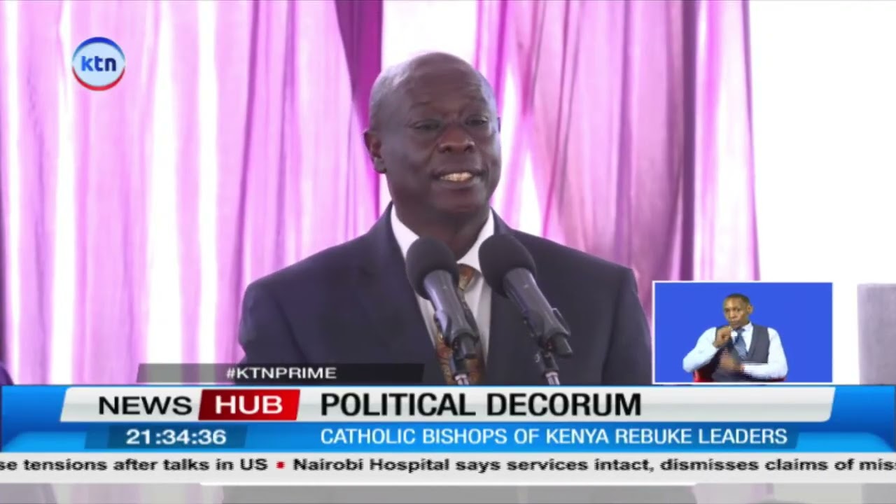 Кенийские католические епископы осуждают мелочные публичные нападки лидеров.