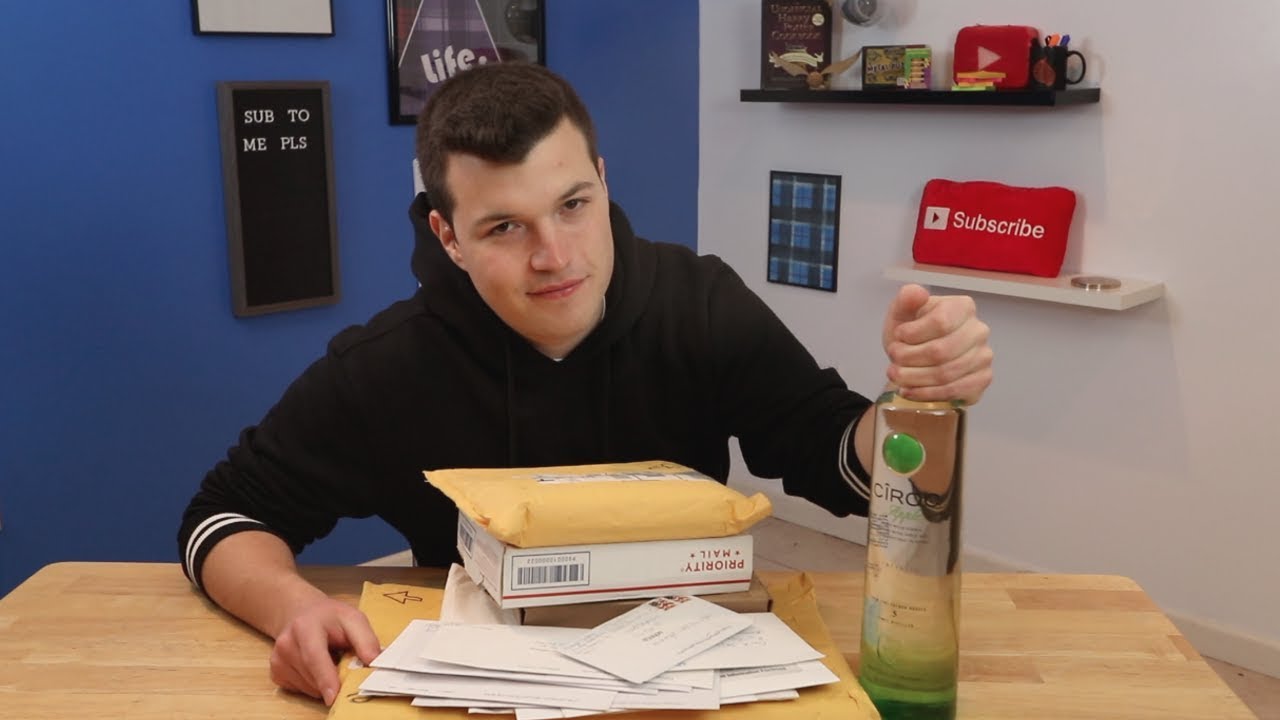DRUNK P.O. Box Opening?! Mail Vlog #1