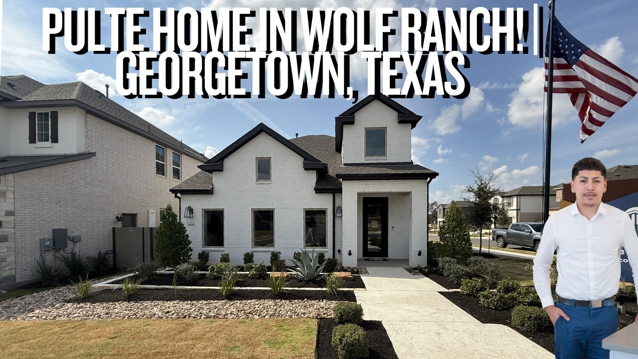 Touring This New $480k+ Home In Wolf Ranch! | Pulte Homes | Wolf Ranch | Georgetown, Texas