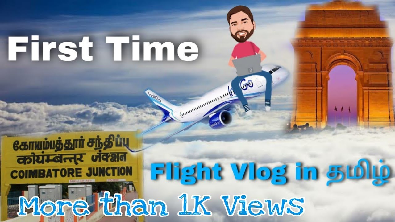 Flight Vlog - Coimbatore to Delhi |Delhi Vlogs|RB Jack Vlogs