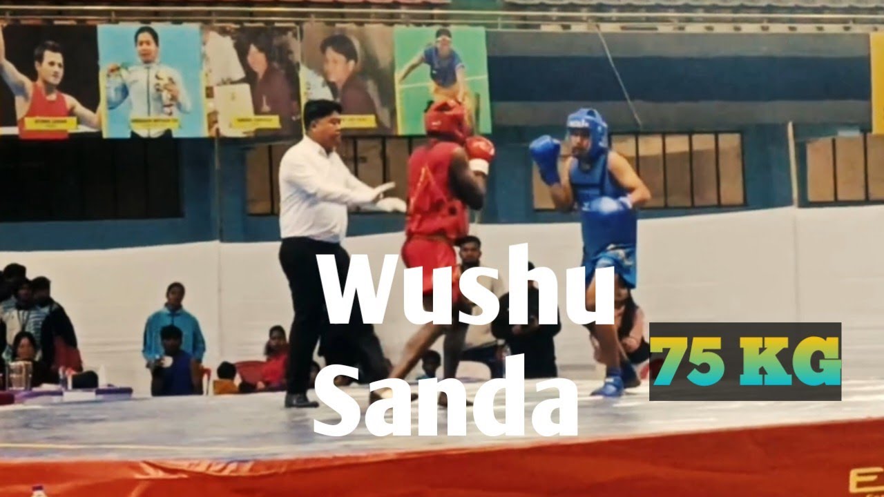 #69th Wushu (SGFI) Manipur under 19 JHRK 🛑 vs Rajasthan🔵 75 kg weight category fight#