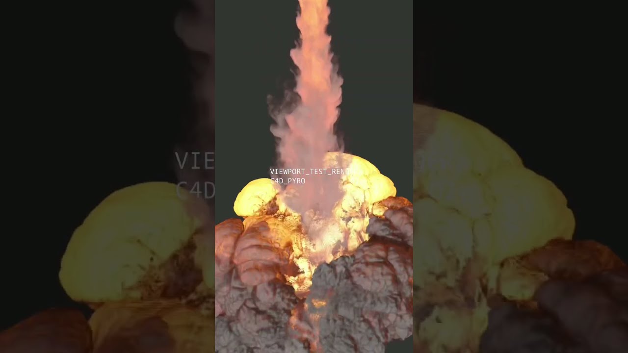Cinema 4D Pyro tests
