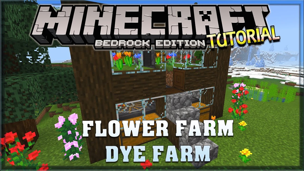 Цветочная ферма: туториал Minecraft Bedrock