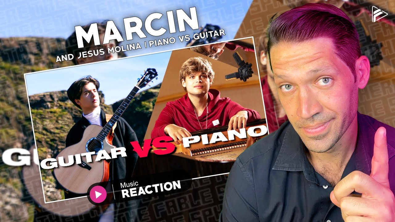 Marcin and Jesús Molina - Guitar VS Piano (Reaction)