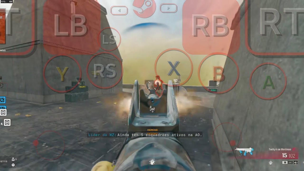 WARZONE DE PC NO CELULAR BOOSTEROID STEAM LINK